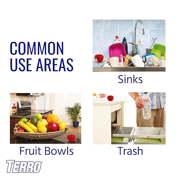 TERRO T2502 READY-TO-USE INDOOR FRUIT FLY TRAP WITH BUILT IN WINDOW – 2 TRAPS + 90 DAY LURE SUPPLY