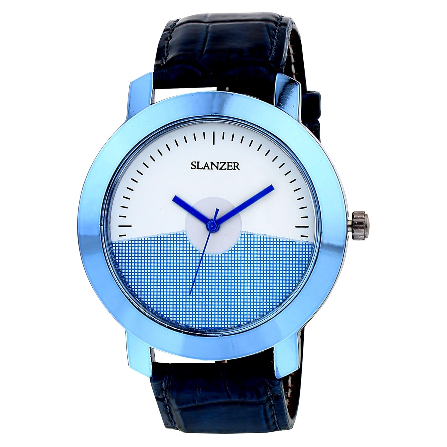 slanzer prophecy slz-0026 multicolour dial blue strap analog men's watch