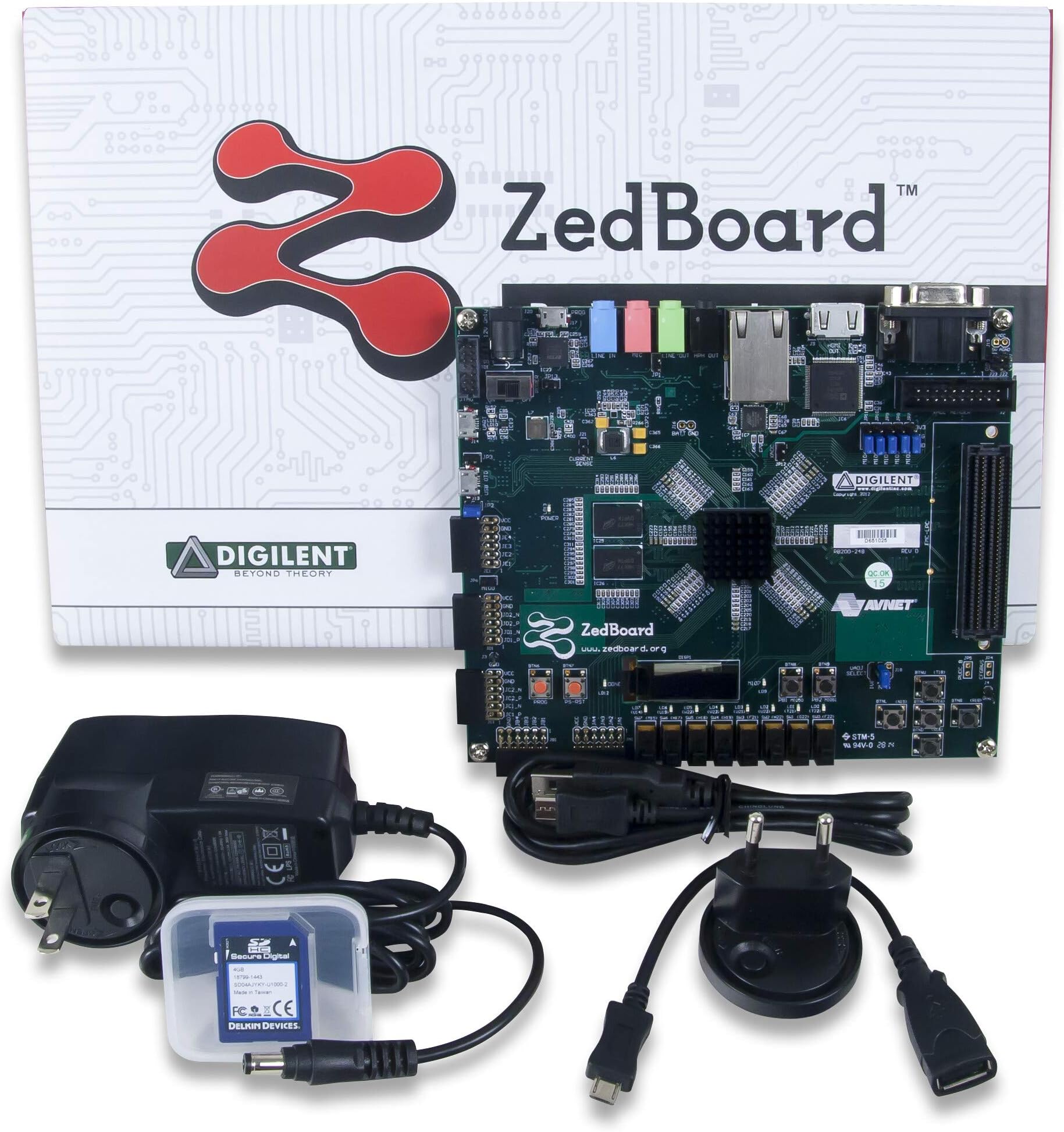 Digilent ZedBoard: Zynq-7000 ARM/FPGA SoC Development Board (Add SDSoC Voucher)
