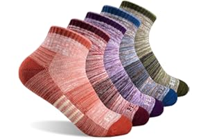 FEIDEER Hiking Walking Socks For Women, Multi-pack Outdoor Recreation Socks Moisture Wicking Crew Socks