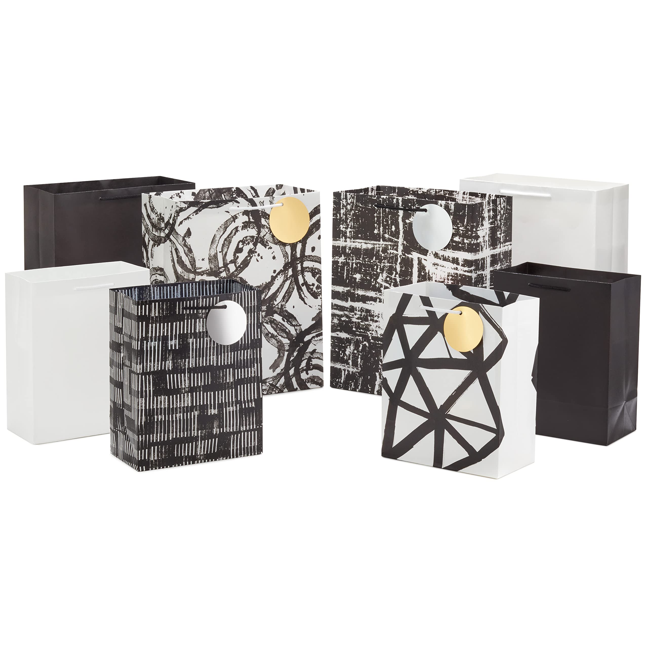 Hallmark Assorted Black and White Gift Bags