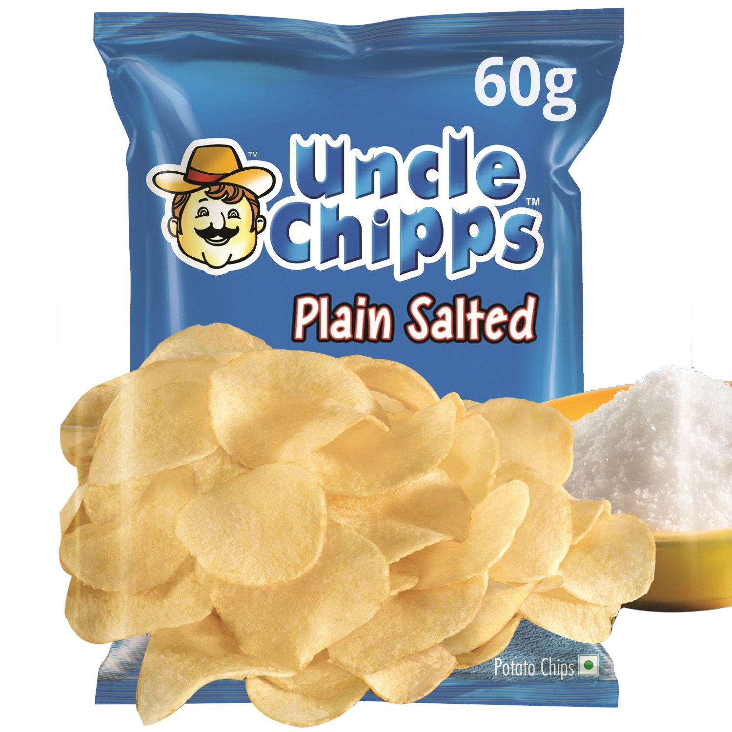 Uncle Chipps Plain Salted, 60g Amazon.in Grocery & Gourmet Foods