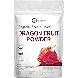 Organic Freeze-Dried Pitaya Powder, as Organic Dragon Fruit, 8 Ounce, No GMOs.