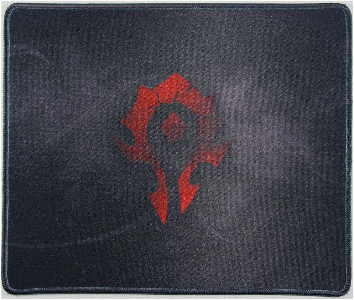 Wow 12x10 Inch World of Warcraft Horde Flag Badge Large Mouse Pad Mouse matWaterproof Nonskid