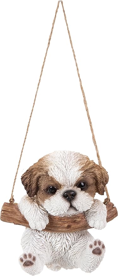 Amazon Com Hanging Shih Tzu Puppy Garden Outdoor