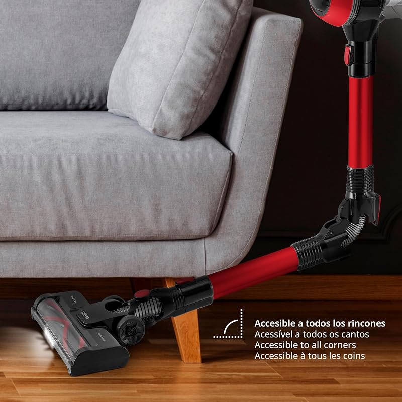 Z3 Aspiradora Sin Cable Escoba Eléctrica Flex a Batería 22,2V, 10KPa, 150W, 40 min, Cepillo Motorizado con Luz, 2 Velocidades, Accesorios para Suelos/Alfombras/Animales/Sofá/Coche