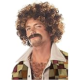 California Costumes Disco Dirt Bag Wig and Mustache