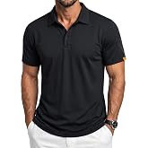 MAGCOMSEN Mens Polo Shirts Short Sleeve Dry Fit Moisture Wicking Golf Shirt | Lightweight, Breathable, Soft, Polyester, Athletic Fit, Work and Sport Wear, Casual Collared Shirt