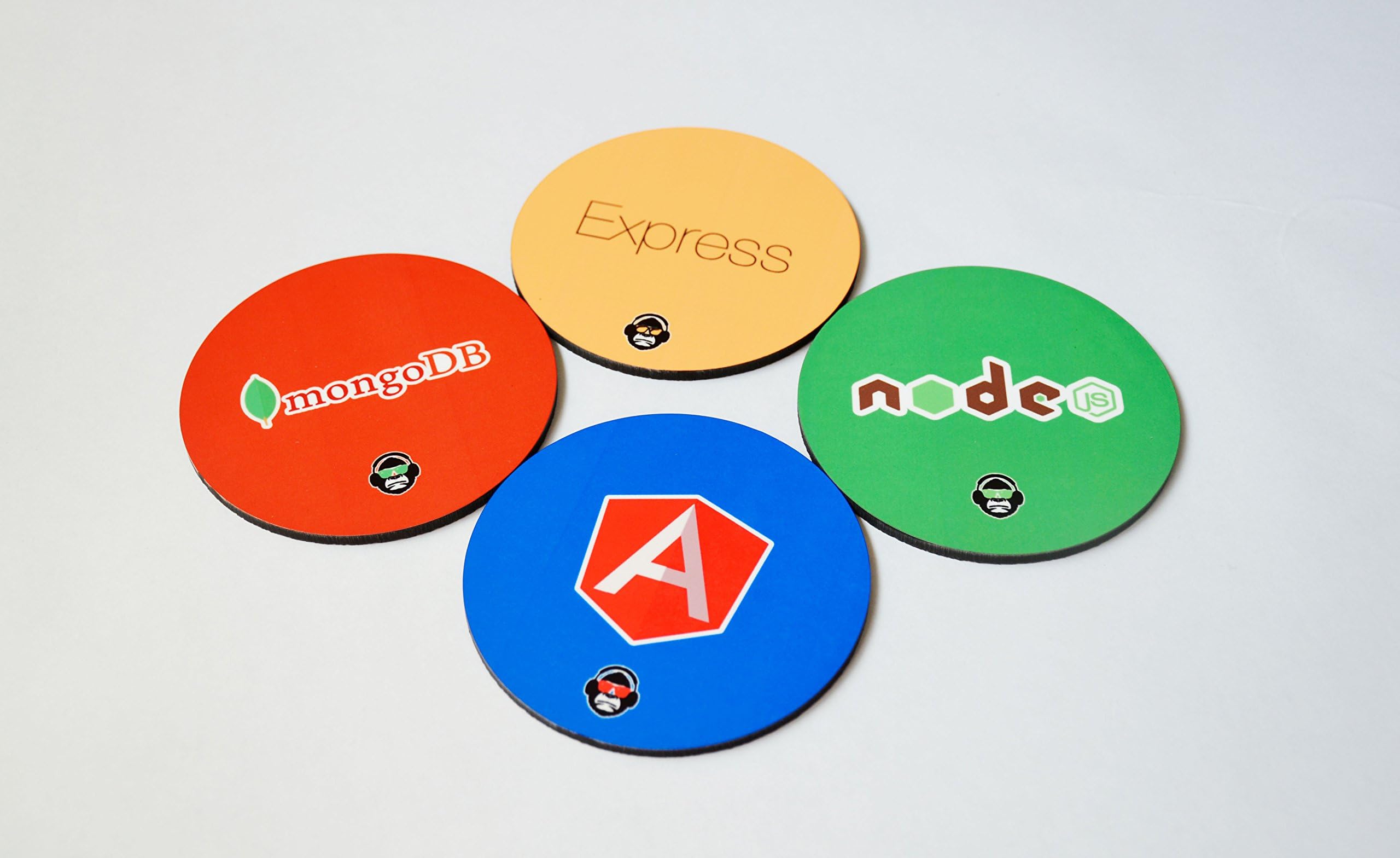 DEVELOPER MEAN STACK COASTER GIFT SET - MongoDB, Express, Angular, NodeJS