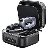 Xvive AC58 Wireless Guitar System with Charging Case 5.8GHz | Channel Scan Mode, Active or Passive Pickup Mode,for Electric/Acoustic Bass Guitar
