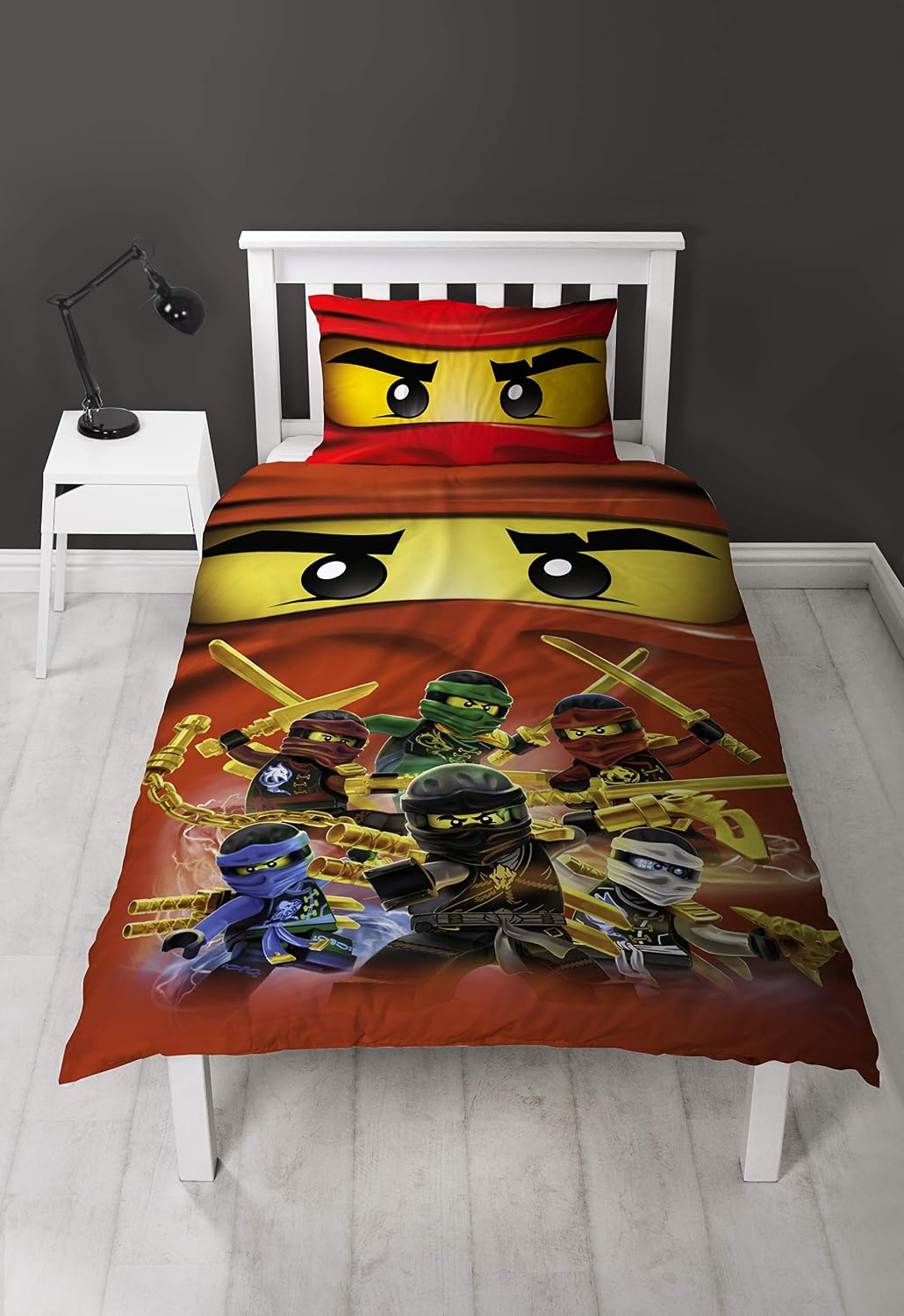 LEGO Ninjago Collective Design Single Duvet Cover, Multi Coloured, 200 x 135cm - Image 4
