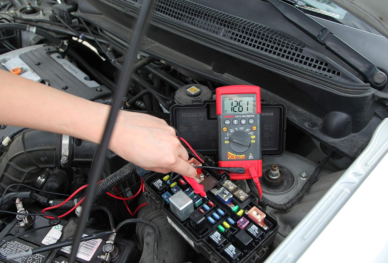 Power Probe CAT-IV Digital PPDMM Measures AC/DC Voltage, Current Resistance, red, 6.3 inches x 2.9 inches x 1.9 inches - Image 5