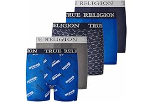True Religion Boys Underwear 5 Pack Boxer Briefs for Boys 6-18 Durable Stretch Breathable Moisture Wicking