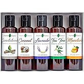 Massage Oil for Massage Therapy – Relaxing Massage Oil Set, Pure Essential Oils for Skin Care, Jojoba, Sweet Almond, Vitamin E – Body Oil Massage