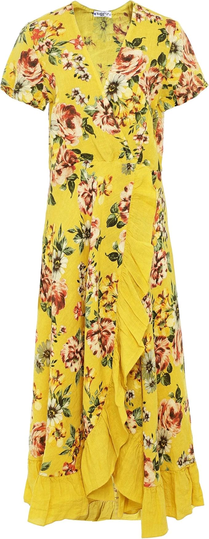 yellow floral dress amazon