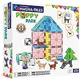 MAGNA-TILES® Puppy Park 27-Piece Magnetic Construction Set, The Original Magnetic Building Brand