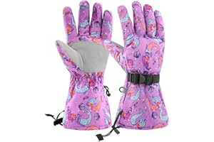 BAVST Kids Winter Snow Gloves for Boys Girls Waterproof Ski Toddler Baby Mittens Outdoor for Teens