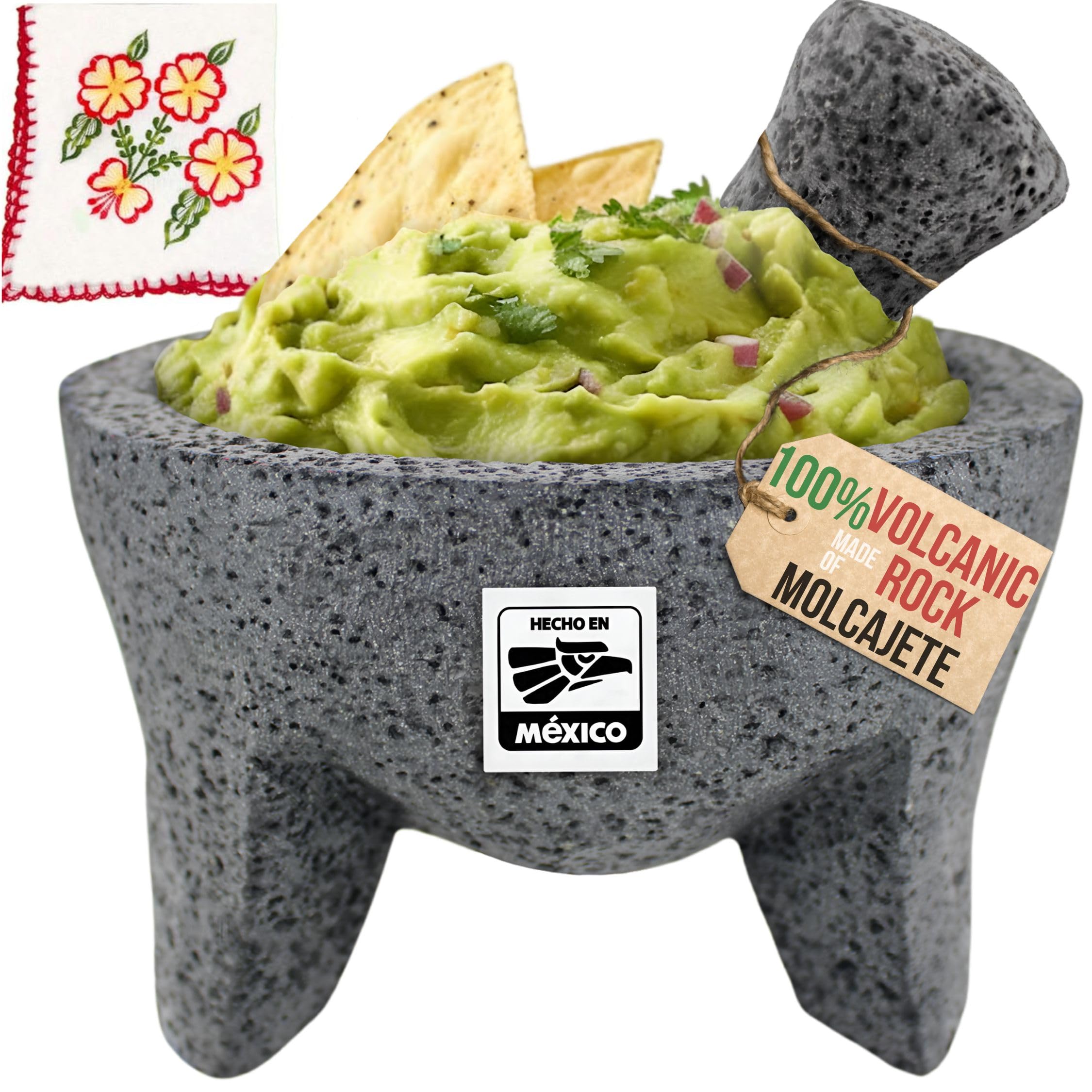 Photo 1 of The original Molcajete Mexicano volcanic rock Handmade of Authentic Lava Rock in Mexico - Molcajete de Piedra volcanica - Molcajete Mortar Pestle molcajete bowl molcajete volcanic rock guacamole maker