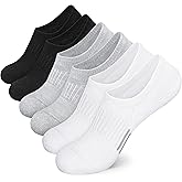 Airacker No Show Socks Womens Athletic Cushioned Low Cut Sports Running Ankle Socks for Women 6 Pairs