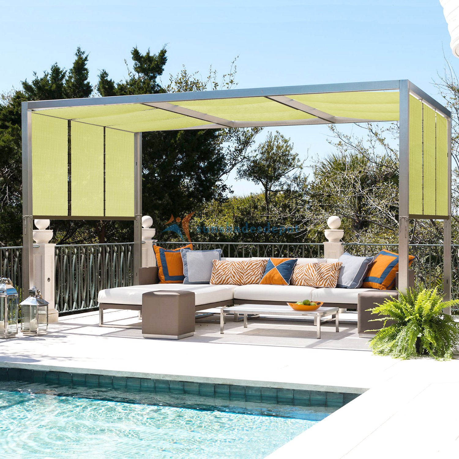 Amazoncom Sunshades Depot 15 X 30 Straight Side Sun Shade Sail