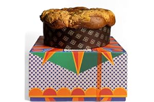 Giadzy by Giada De Laurentiis Apricot Panettone 550g - Authentic Italian Sweet Bread with Apricot and Almond Icing, Gourmet Holiday Treat, Artisan Baked Dessert