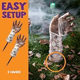 JOYIN Zombie Arm Stakes Halloween Lawn Stakes 13 Inches Outdoor Ground-Breaker view 3