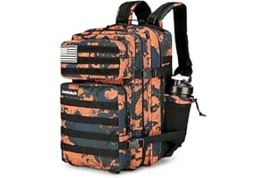 Lovelinks21 25L Tactical Backpack for Men Women Military Backpack Army Assault Pack Molle Backpack Small Bug Out Bag Travel Rucksack Daypack (Mars Camo)