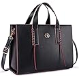 Missnine Laptop Bag for Women 15.6 inch PU Leather Briefcase Professional Computer Bag Business Office Work Bag