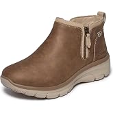 Skechers Women's Relaxed Fit Easy Going Fall View Boot | Air-Cooled Memory Foam, Relaxed Fit, 3M Scotchgard, Fuller Chenille Lining, Side Zip, Ankle Bootie