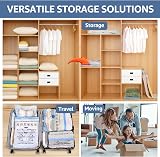 BoxLegend Vacuum Storage Bags 15 Pack Double Zip 80 micron 5L 5M 2S view 4