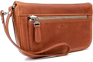 Leather Trumpet Mouthpiece Holder for 7 Mouthpieces by Mg Leather Work. Fits also Flugelhorn, Cornet & French Horn mouthpieces. Mouthpiece case, Mouthpiece bag, Mouthpiece Protection (Light Brown)