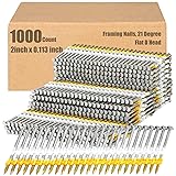 Therwen Framing Nails, 21 Degree, Flat D