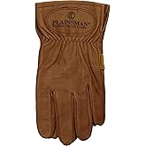 Plainsman Genuine Goatskin Cabretta Leather Gloves Brown 1 Pair Size Extra Large