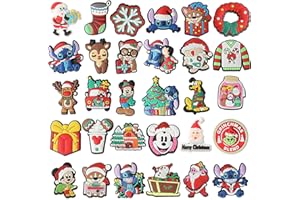 SAY OUT 30 60Pcs Christmas Shoe Charms for Shoes,Santa Claus Deer Snowman Christmas Tree Cartoon Shoe Charms for Teen Boys Girls Men Women Christmas Party Gift