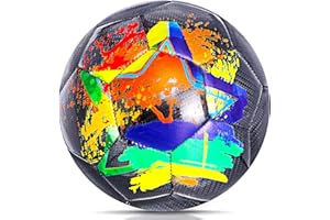 Champhox Size 4 Soccer Ball, Durable Long-Lasting Construction Soccer Balls for Kids Teens Boys Girls Youth Soccer Players Skill Practicing Training Gifts