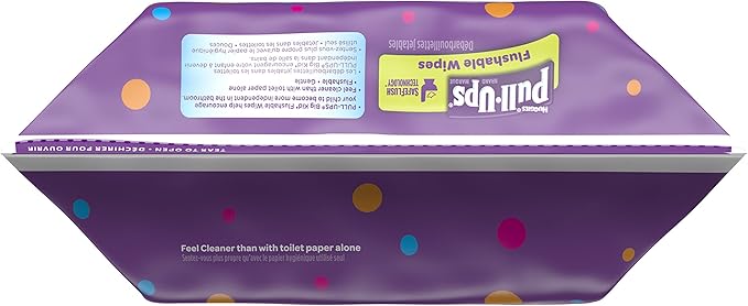 pull ups flushable wipes