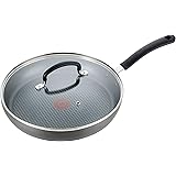 T-fal Nonstick Dishwasher Safe Cookware Lid Fry Pan, 10-Inch, Black