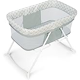 Ingenuity Snooze & Stow Rocking Portable Folding Bassinet - Sheppy - Ages 0+ Months