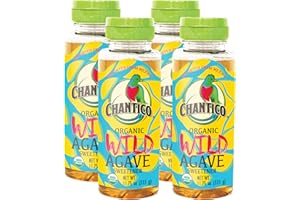 Chantico Agave Organic Sweetener (333g of each, 4 pack, Wild), Diabetes-friendly, Vegan Sugar substitute, Easy addition to tea, coffee and baked goods, Non-GMO, Kosher