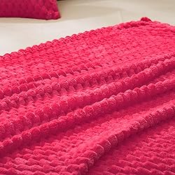 Vessia Flannel Fleece Throw Blanket(50x70 inch), 3D