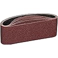 POTUINOM 3 x 21 Inch Sanding Belt 60 Grits for Belt Sander,Aluminum Oxide Sanding Belts Best for Sanding Wood,Metal and Paint