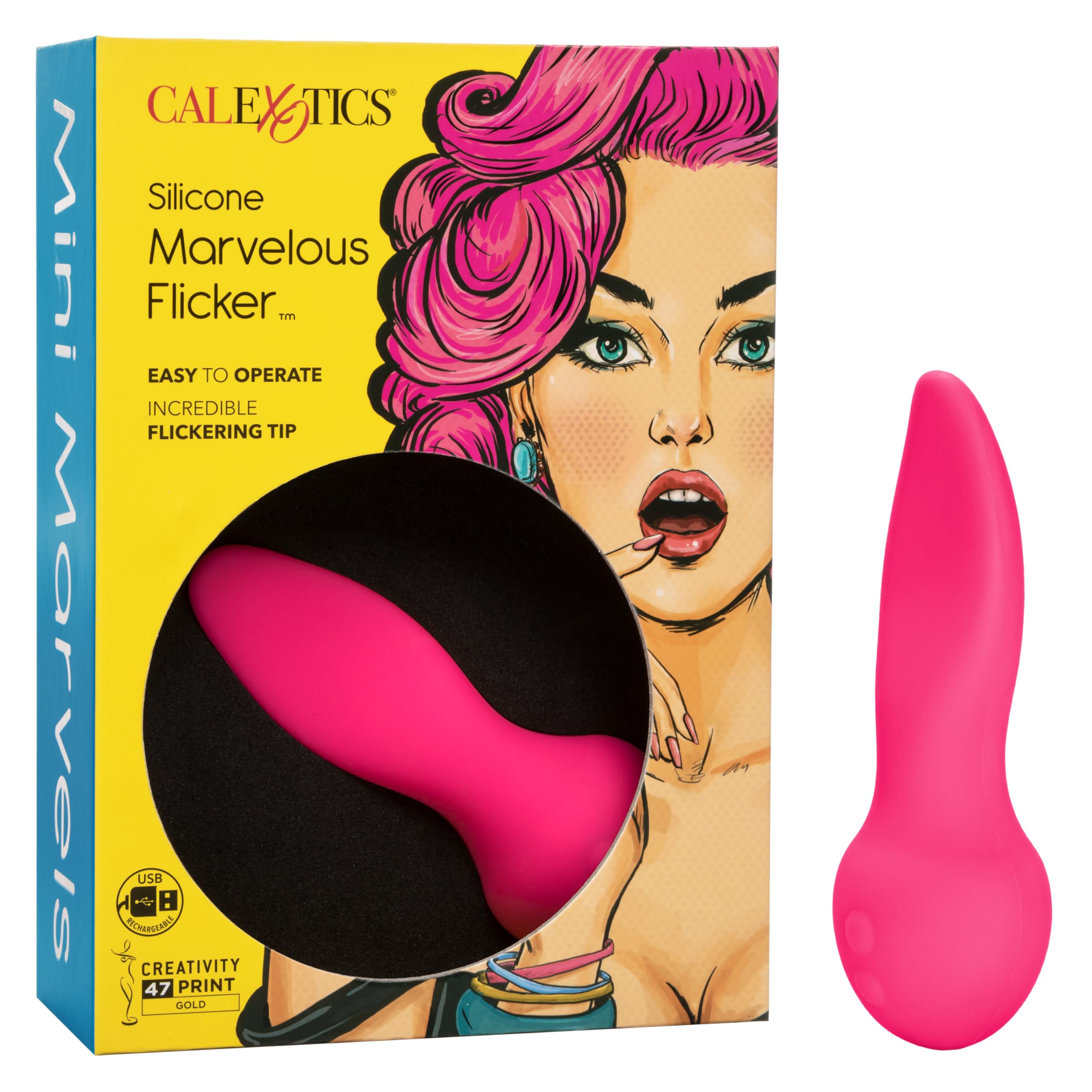 CalExotics Mini Marvels Silicone Marvellous Flicker Vibrator