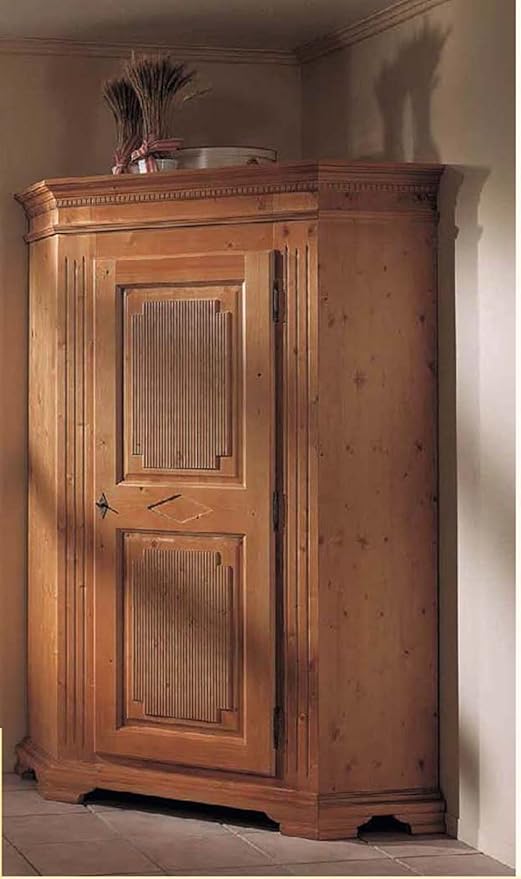 Gradel Schränke Eckschrank mit 1 Kleiderstange, 4 kleine und 1 großer