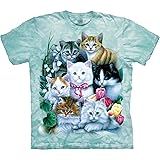The Mountain Kittens Adult T-Shirt, Blue, Large