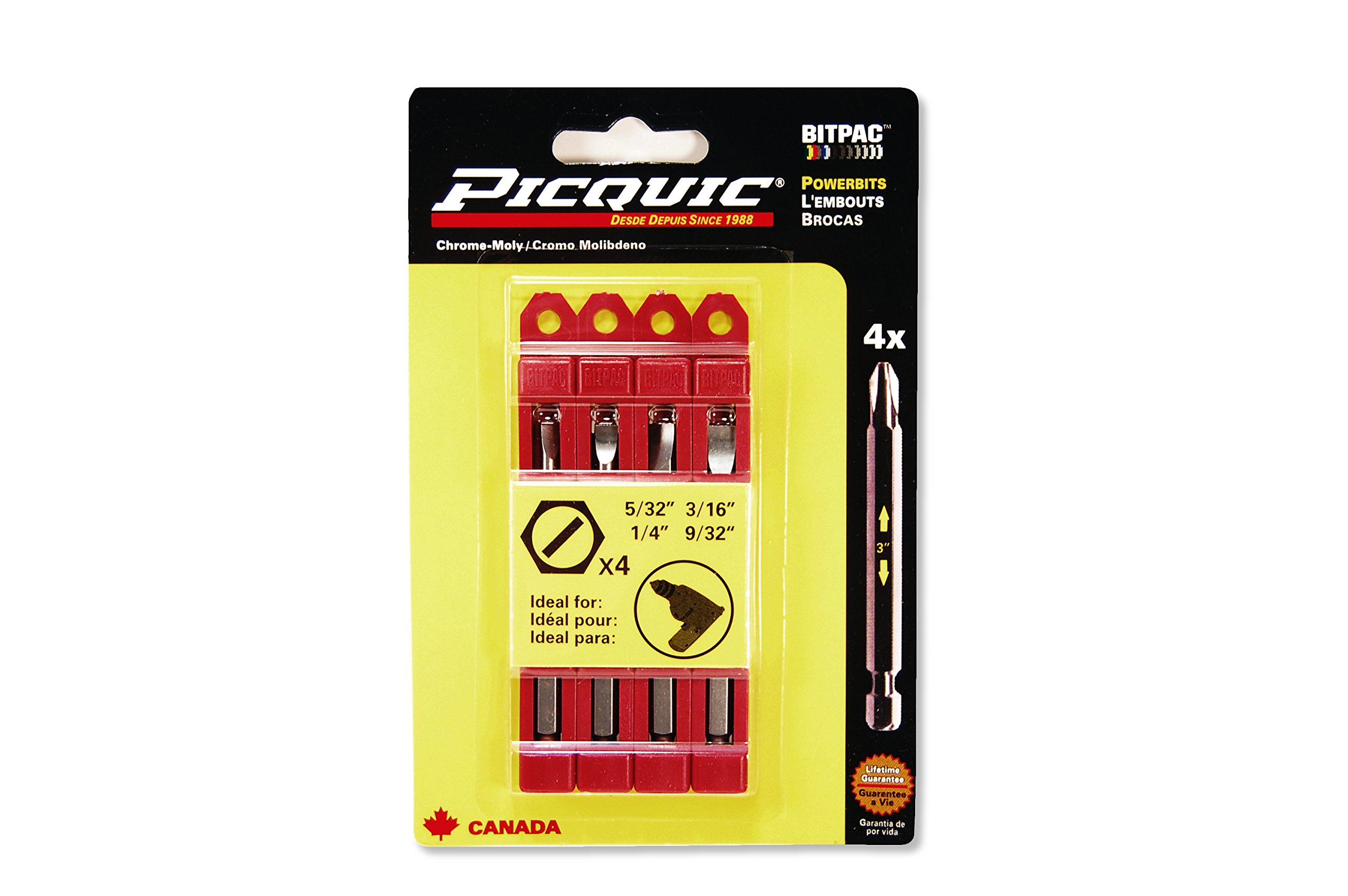 SAE Slotted set 5/32, 3/16, 1/4, 9/32in.