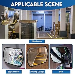 Geetery 2 Pcs Garage Mirror Convex Security Mirror