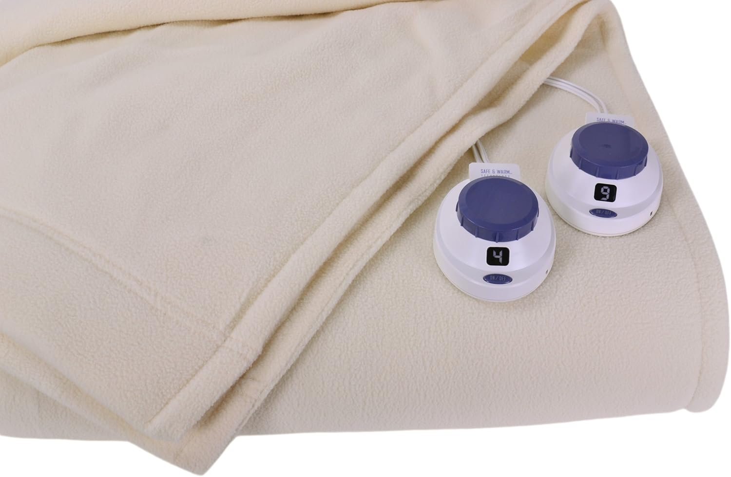 SoftHeat by Perfect Fit | Luxury Micro-Fleece Low-Voltage Electric Heated Blanket (Queen, Natural): Perfect Fit: Home & Kitchen