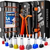 SOMELINE Crimping Tools Set 21 Ferrules Hexagonal Pliers 0.25-10 mm²