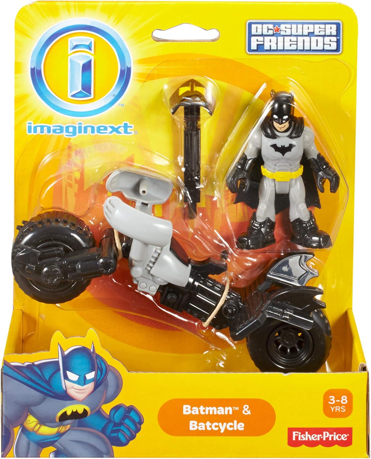 imaginext dc super friends batman and batpod