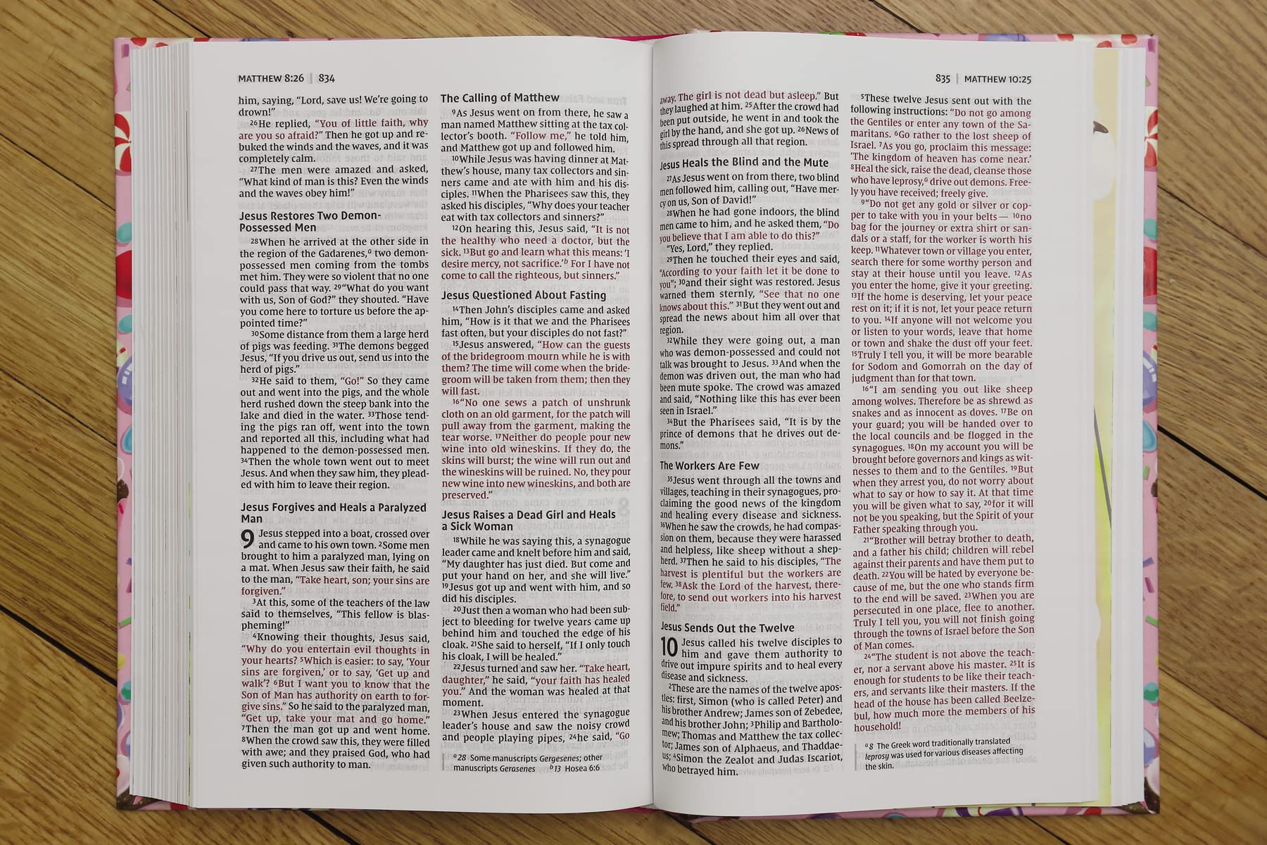 NIV, God's Sweet Love Holy Bible, Hardcover, Comfort Print